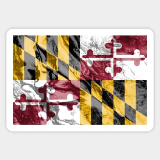 Flag of Maryland - Marble texture Sticker